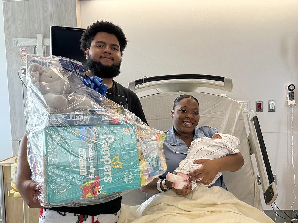 Far Rockaway residents Joannie Farris and Robert Leandry welcomed their daughter Stella, in EHS’s new Labor and Delivery Suite on Aug. 20.