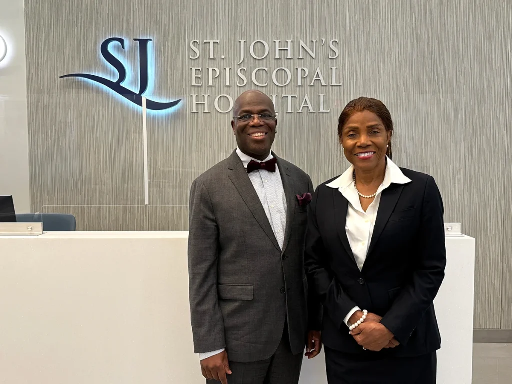 Pictured are Pastor Asnel Valcin, Psy.D., BCCC, Director of Pastoral Care and Education at Episcopal Health Services, and the Rev. Dr. Francine Hernandez, BCCC, CPSP Diplomate Supervisor.