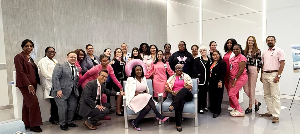EHS team members participated in a Wear Pink Day on Oct. 17 to raise awareness for breast cancer.