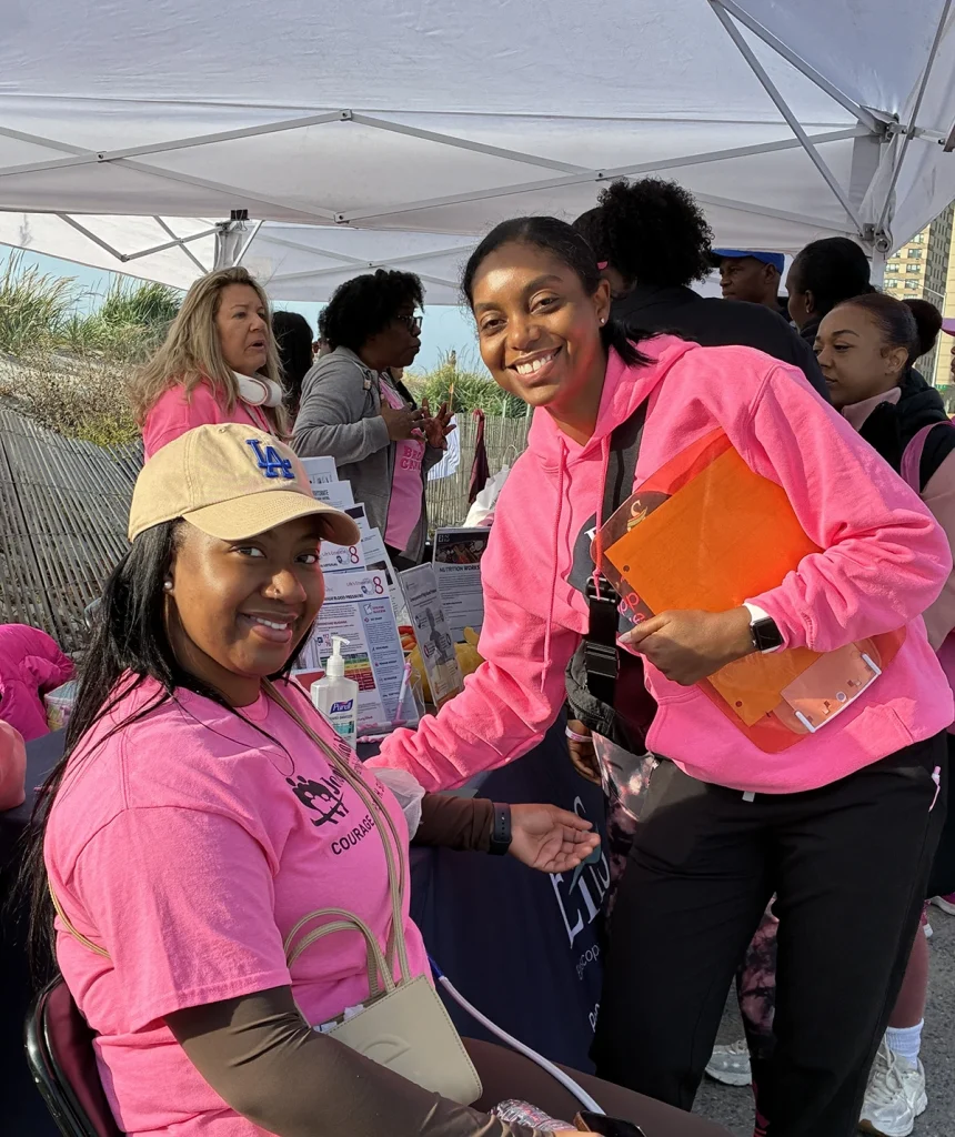 Latoya Maragh, MS. MPH, RN, Public Health Nurse and other members of EHS’ Population Health Team provided health screenings and materials to participants at Trina Williams Far Rockaway Cancer & Domestic Violence Walk.