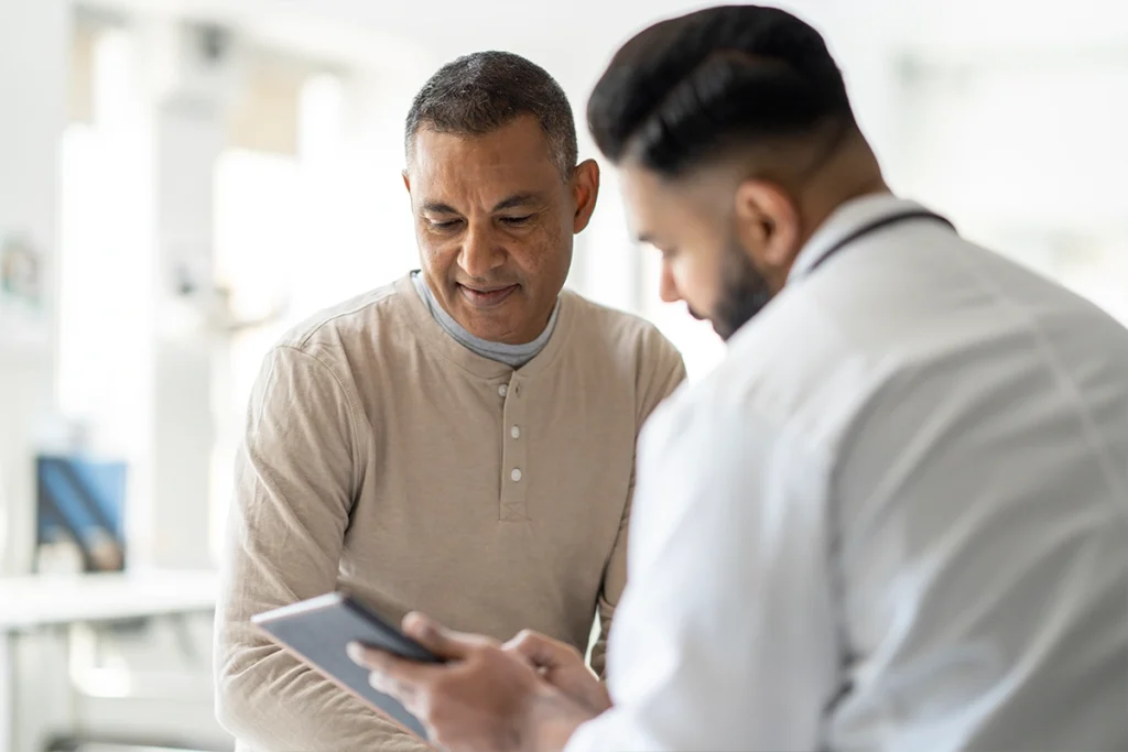 Physician and Patient consult charts together.