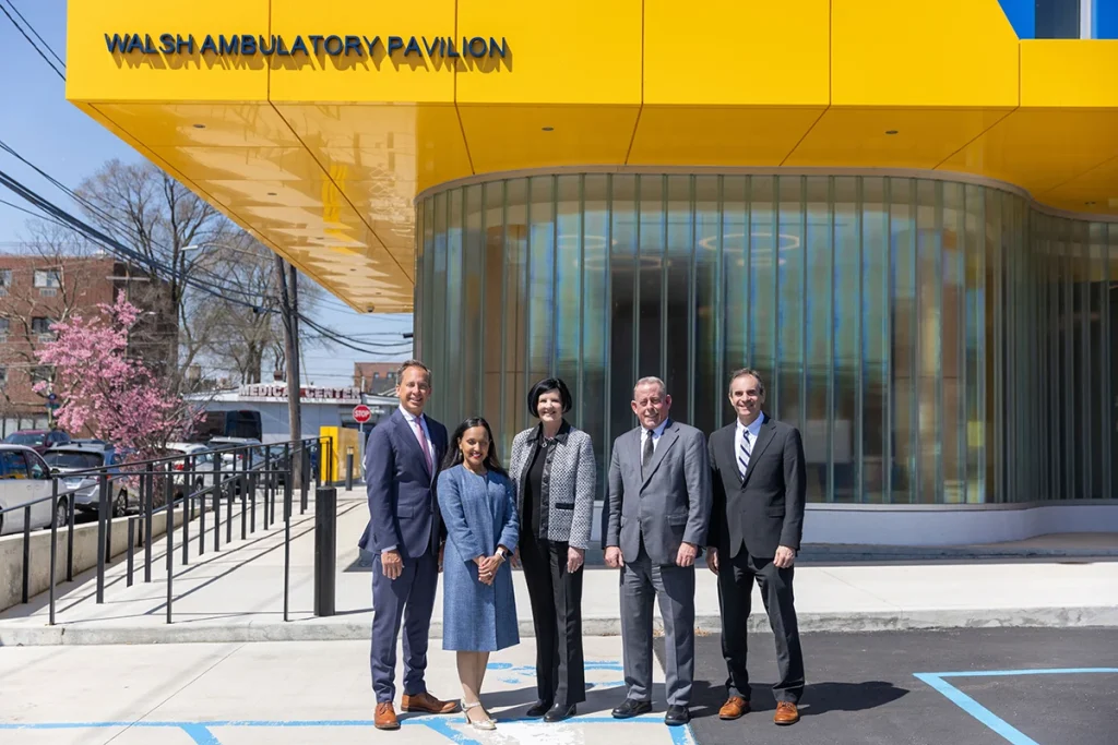 Donald Morrish, MD, MMM, President and Chief Executive Officer of EHS; Jameela Yusuff, MD, MPH, MS, FACP, Senior Vice President and Chief Medical Officer of EHS; Karen Paige, MBA, RN, CPHQ, CPPS, CPXP, OCN, Executive Vice President and Chief Operating Officer of EHS; Thomas Meyer, Vice President of Facilities, Support Services and Emergency Preparedness of EHS; Steven Guido, Executive Vice President & Chief Financial Officer at EHS