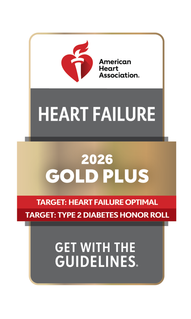 American Heart Association 2026 Gold Plus for Heart Failure Treatment